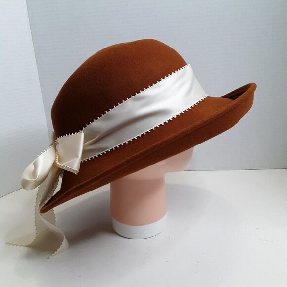 Vintage Bollman Hat Co. Women\'s Vintage 100% Wool Brown Hat main image 7